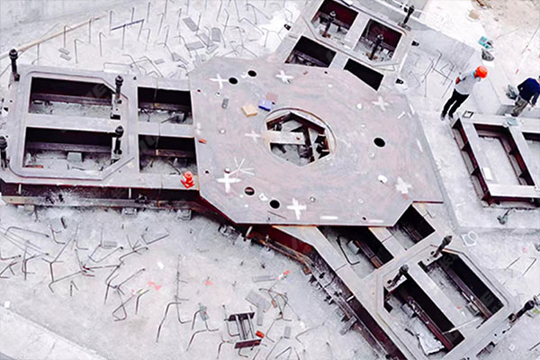 安徽年產(chǎn)60萬(wàn)噸鋼渣線項(xiàng)目安裝現(xiàn)場(chǎng)